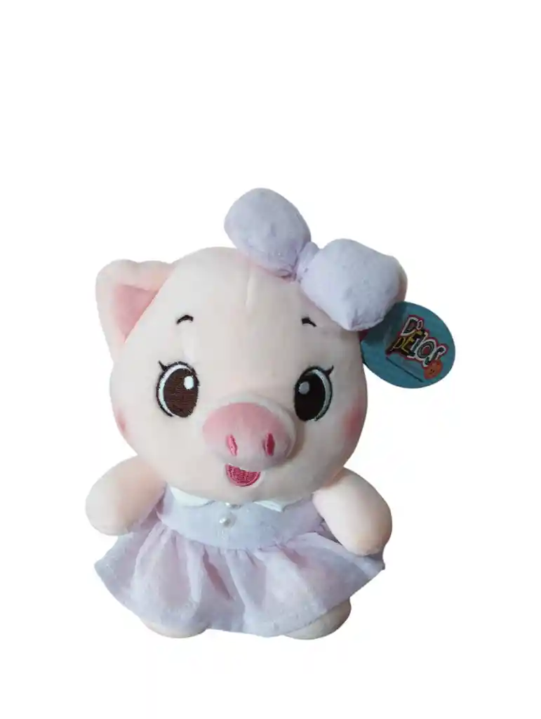 Peluche De Cerdita Con Vestido