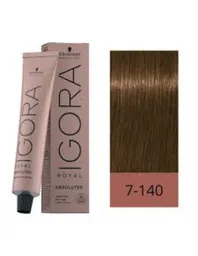 Igora Royal Tinte 7-140 Rubio Medio Ceniza Beige Natural