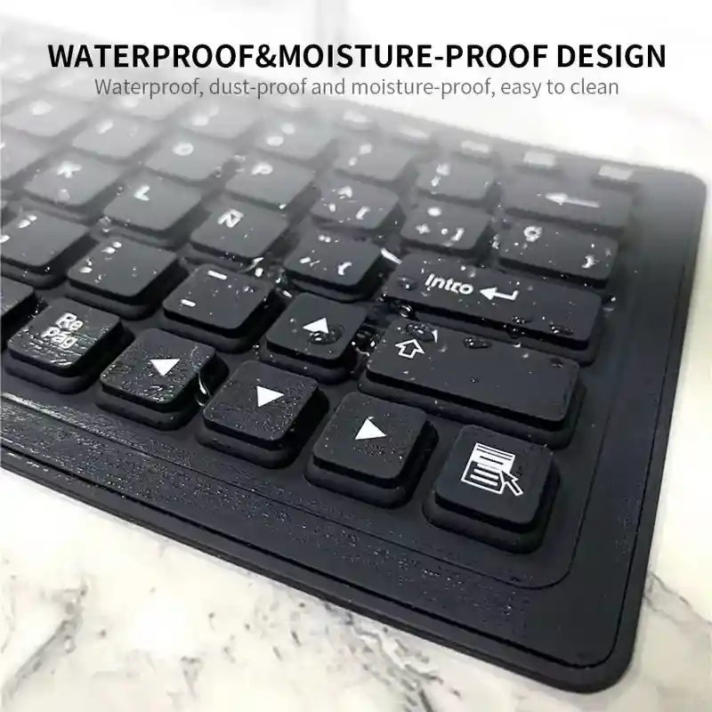 Teclado Flexible Impermeable Para Pc O Tablet