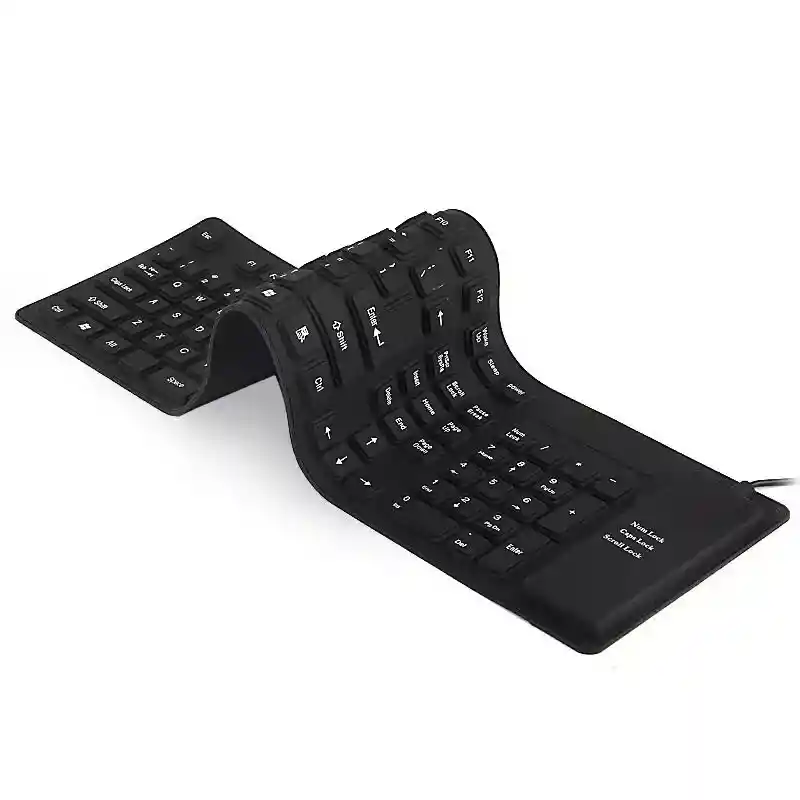 Teclado Flexible Impermeable Para Pc O Tablet