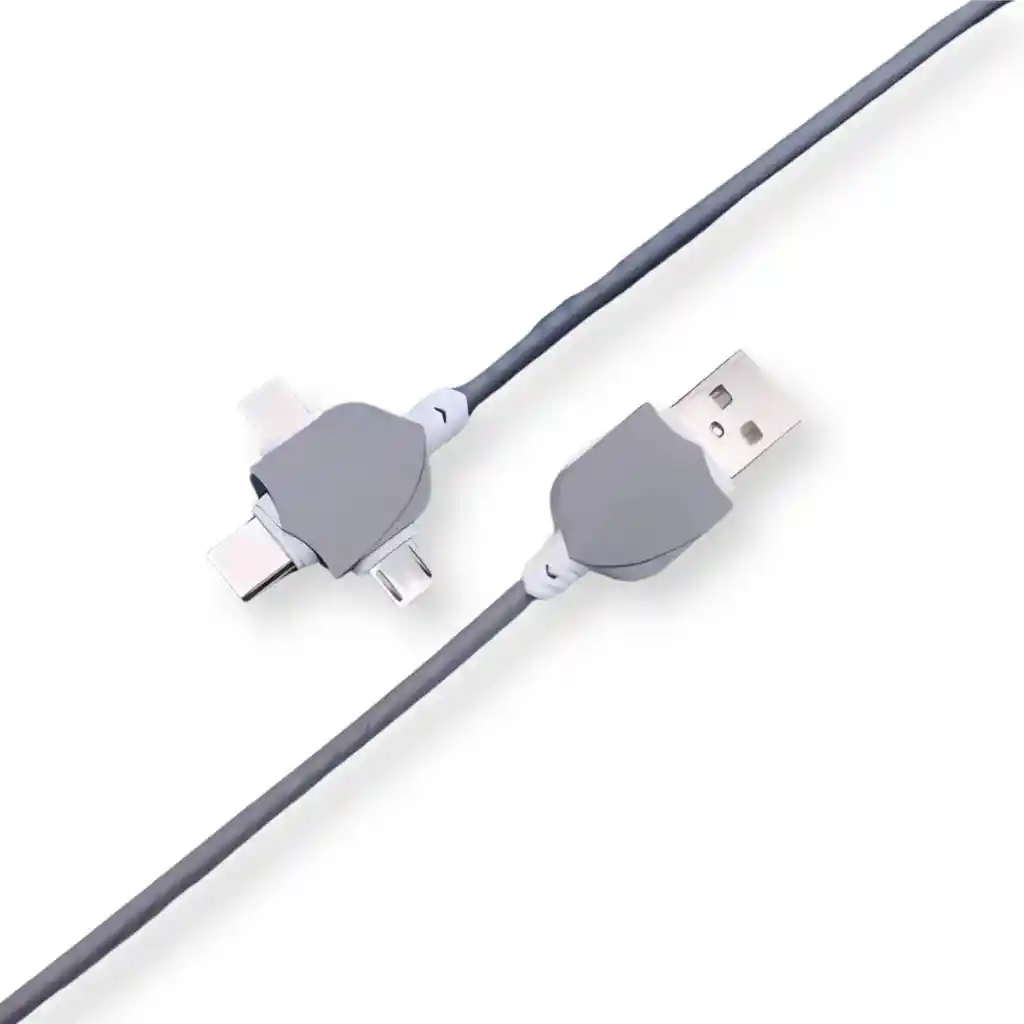 Cable De Carga Multi Entrada, 3 Puntas Xs-020 De 1.2 M