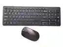 Combo Teclado Y Mouse Inalámbrico Diseño Profesional Km-520 Negro