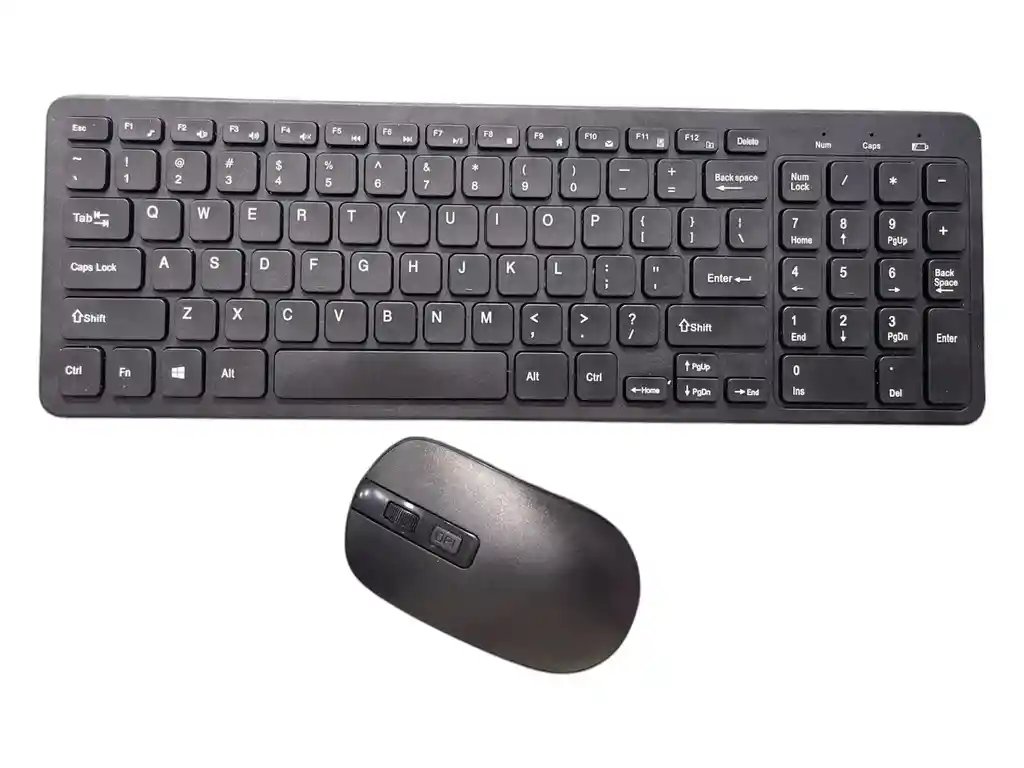 Combo Teclado Y Mouse Inalámbrico Diseño Profesional Km-520 Negro