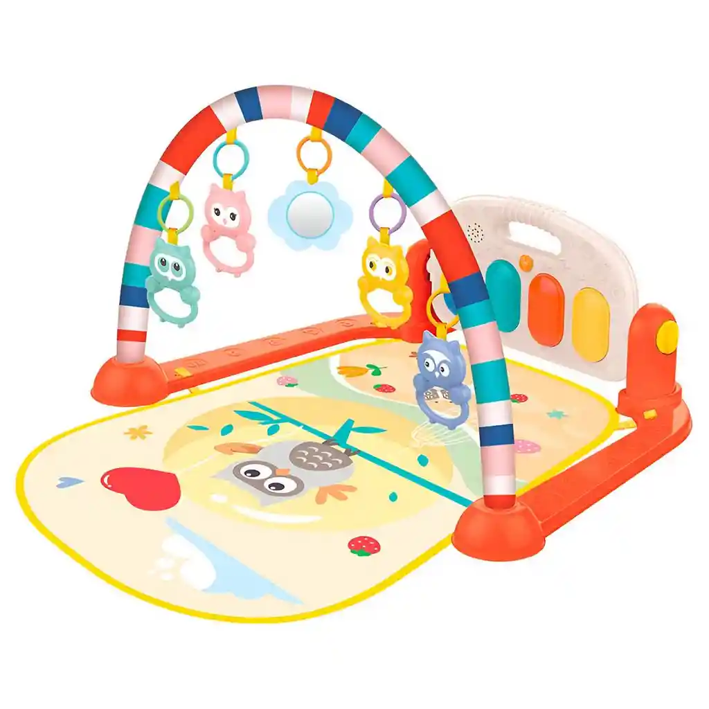 Gimnasio Piano Fitness Tapete Sonajero Buho Musical Bebes