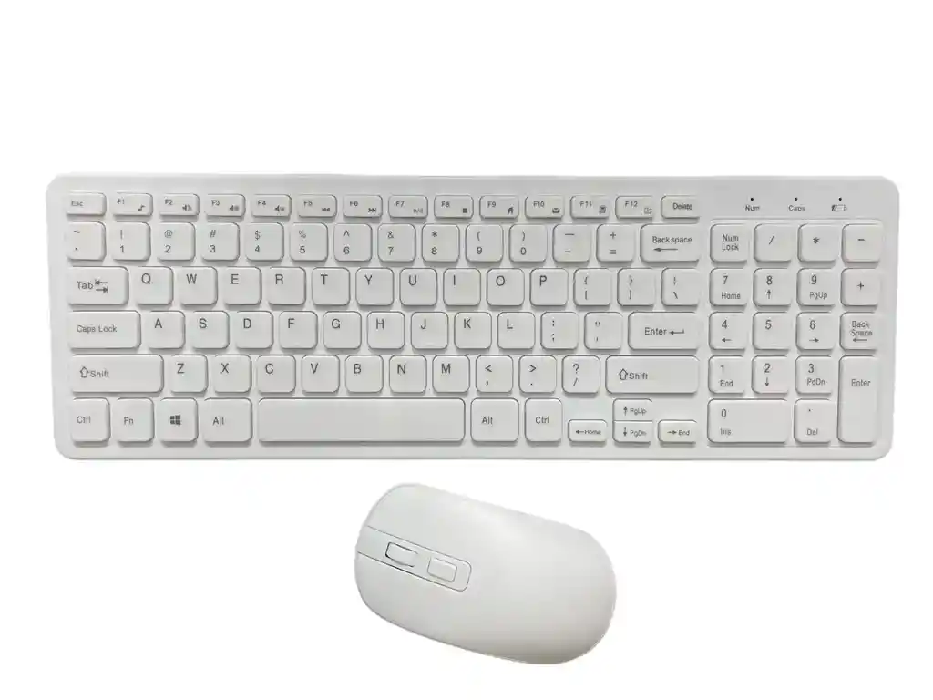 Combo Teclado Y Mouse Inalambrico Km-520 Blanco