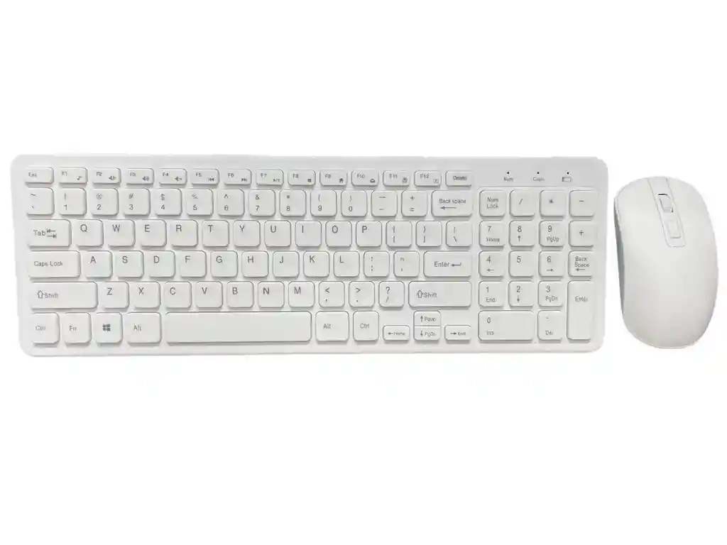 Combo Teclado Y Mouse Inalambrico Km-520 Blanco