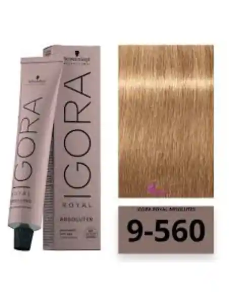 Igora Royal Tinte 9-560 Rubio Muy Claro Dorado Chocolate Natural