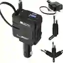 Cargador De Carro 4 En 1 A1 Con Pantalla De Voltaje, Cables Tipo-c Y Lightning