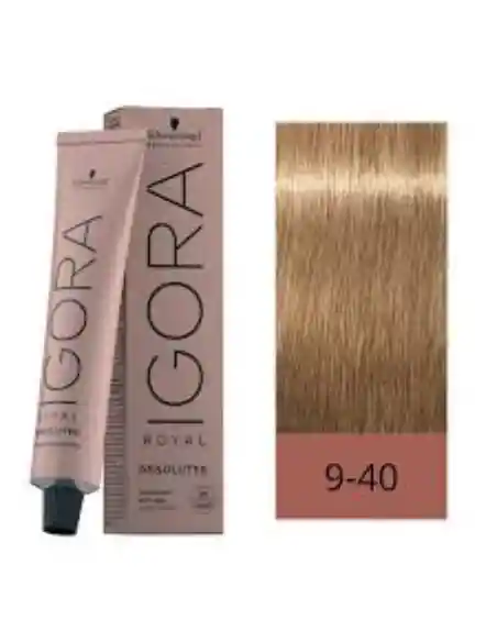 Igora Royal Tinte 9-40 Rubio Muy Claro Beige Natural