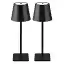 Lampara Led Set X2 Mesa Inalambrica Maxwell Minimalista