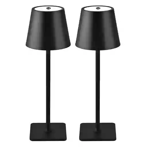 Lampara Led Set X2 Mesa Inalambrica Maxwell Minimalista