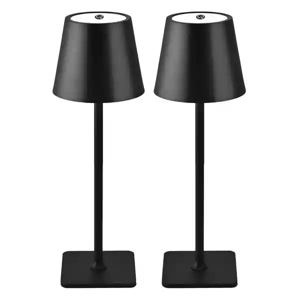 Lampara Led Set X2 Mesa Inalambrica Maxwell Minimalista