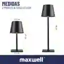 Lampara Led Set X2 Mesa Inalambrica Maxwell Minimalista