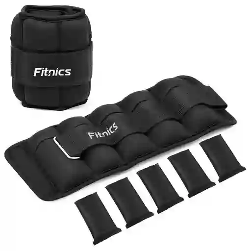 Pesas Tobilleras Y Muñequeras 6kg Fitnics Ajustables Set X2