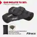 Pesas Tobilleras Y Muñequeras 6kg Fitnics Ajustables Set X2