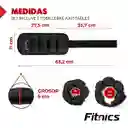 Pesas Tobilleras Y Muñequeras 6kg Fitnics Ajustables Set X2