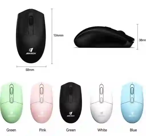 Mouse Inalámbrico Colores Jertech Sm-02