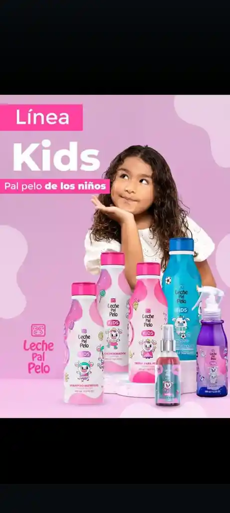 Shampoo Nutritivo Leche Pal Pelo Kids 440 Ml