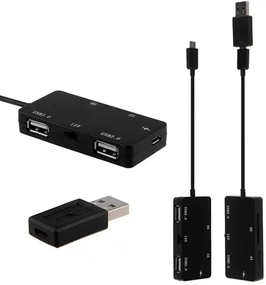Adaptador Multipuertos Usb, Lector De Tarjeta