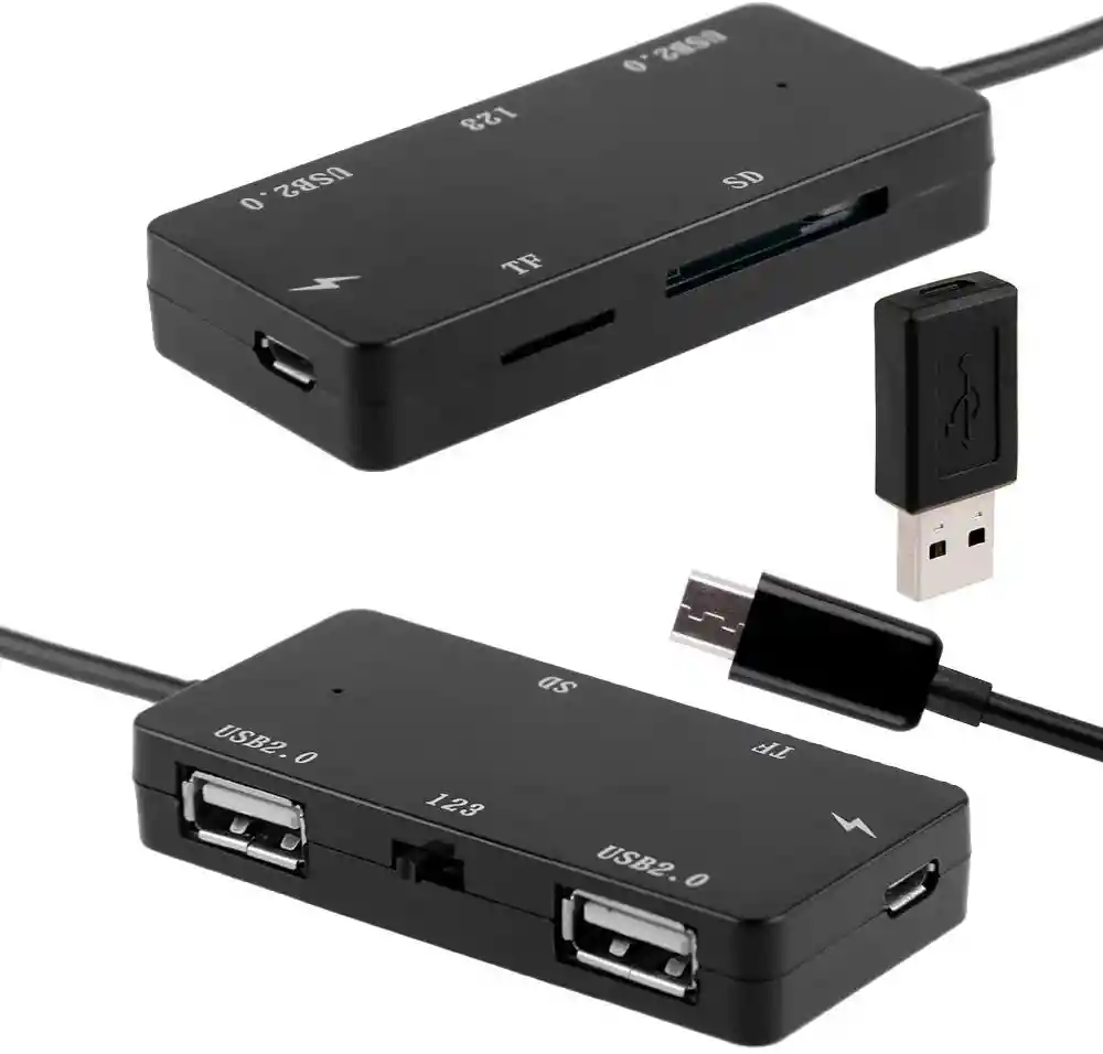 Adaptador Multipuertos Usb, Lector De Tarjeta