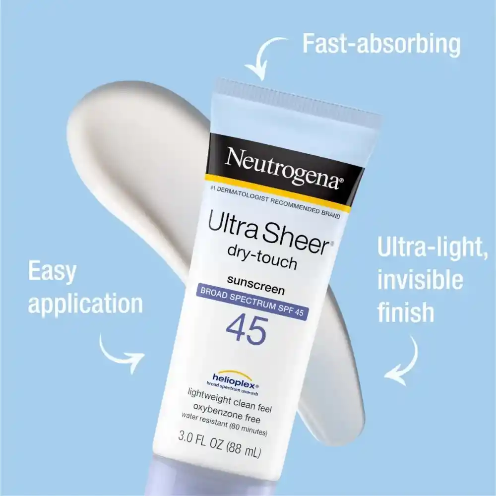 Neutrogena Ultra Sheer Dry Touch Suncreen Broad Spectrum Spf45 88ml