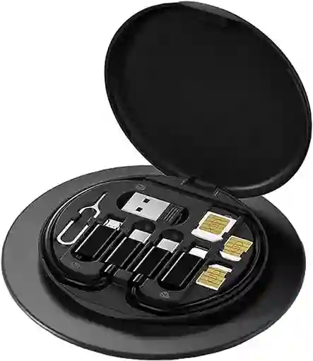 Kit Viajero Multifuncional De Cables De Datos
