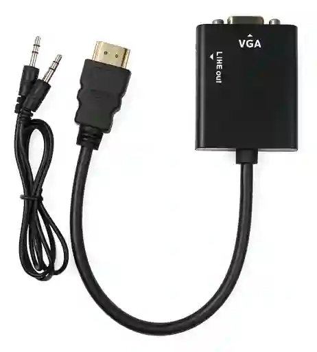 Convertidor Hdmi Macho A Vga Hembra Salida Video Adaptador