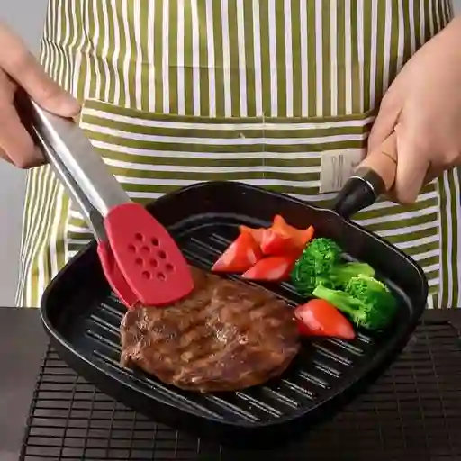 Pinzas De Silicona Para Cocina - Rojo