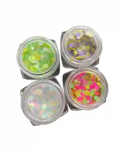 Brillos Para Maquillaje De Rostro, Cabello O Uñas Diseño De Lentejuelas Para Cuerpo Escarcha Para Maquillaje Tonos Neon