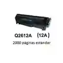 Toner Laser Generico Hp 12a Compatible 1010 1012 1015 Negro