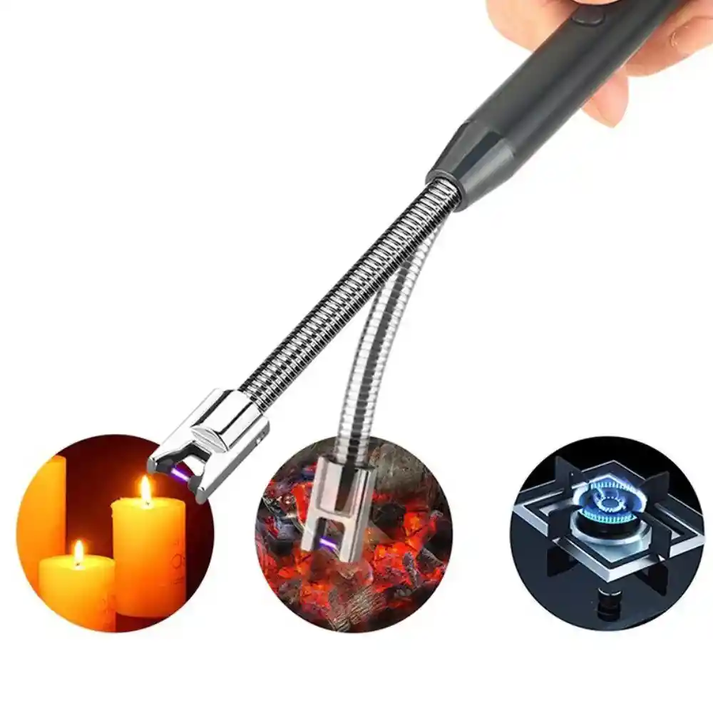Encendedor Plasma Electrico Flexible Recargable Usb Jr818-b