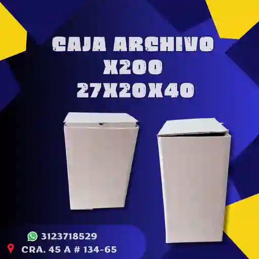 Caja Archivo X200 - 27x20x40