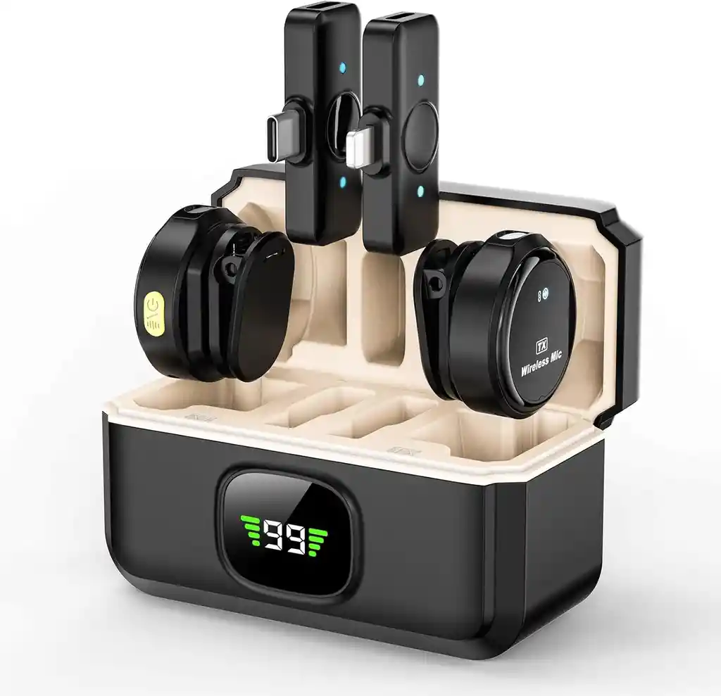 Microfonos Inalambrico Solapa Para Celular Iphone Ipad Camar