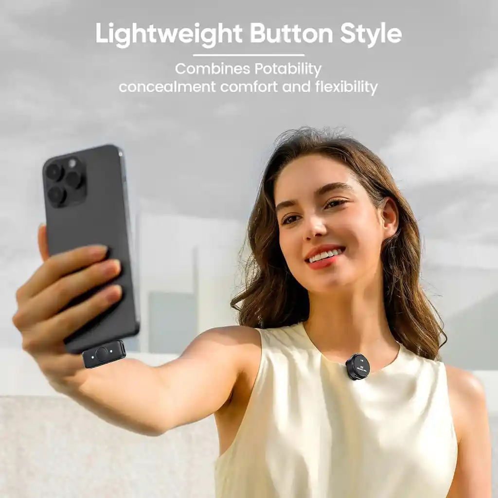 Microfonos Inalambrico Solapa Para Celular Iphone Ipad Camar