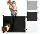Puerta Retráctil Seguridad Bebe Mascota Extensible 1.8 Mts Negra