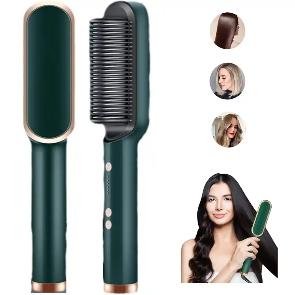 	 Cepillo Alisador De Pelo Sleek 2 En 1
