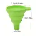 Embudo Retráctil De Silicona - Verde