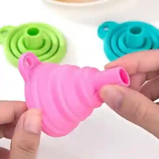 Embudo Retráctil De Silicona - Rosado