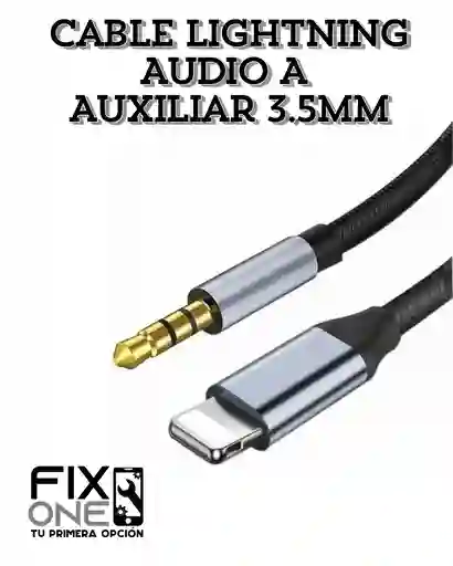 Cable Lightning Audio A Auxiliar 3.5mm