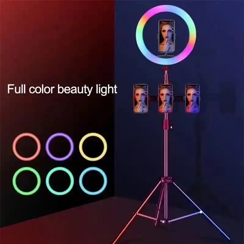 Aro Luz Rbg Con Trípode 26cm