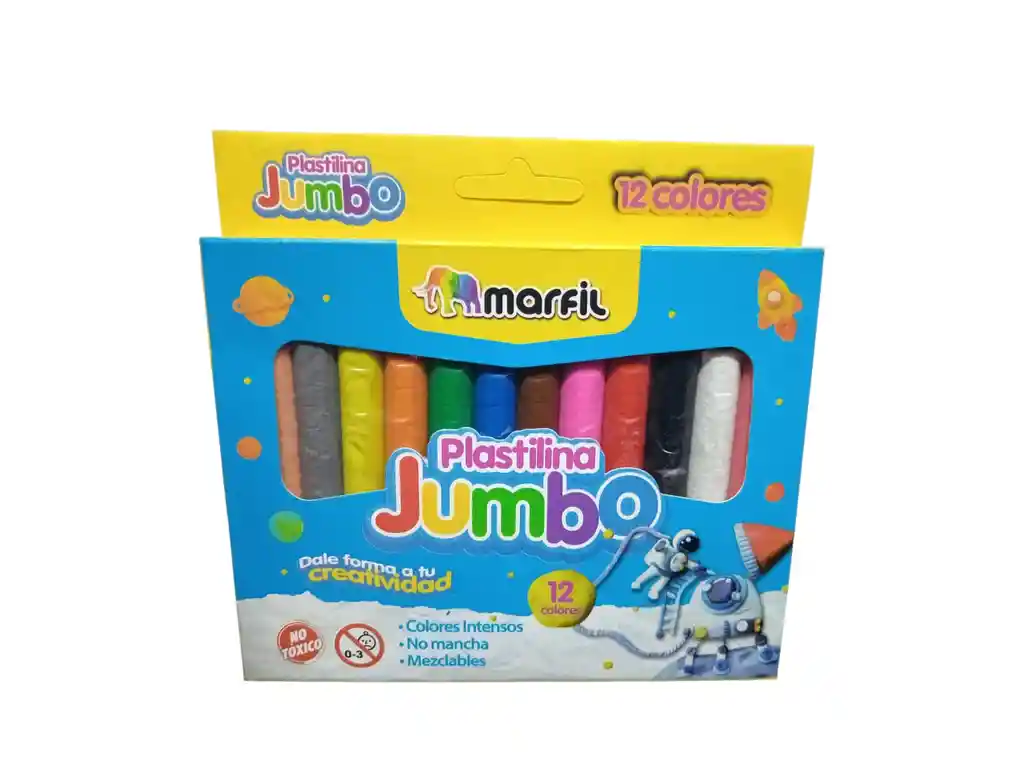 Caja De Plastilina Marfil Jumbo