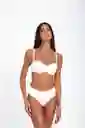 Panty Brasilera De Algodón Premium (1059) Blanco S
