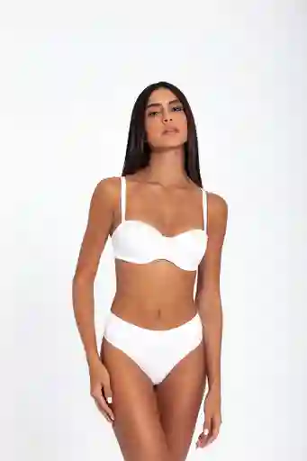 Panty Brasilera De Algodón Premium (1059) Blanco L