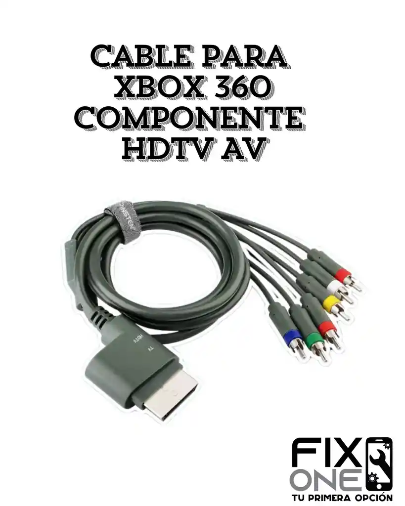 Cable Para Xbox 360 Componente Hdtv Av