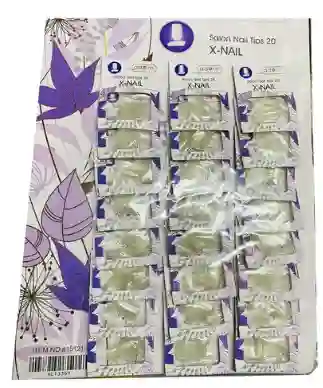 Uñas Postizas Transparentes Marca Adoro