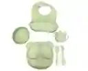 Set Vajilla Bebe En Silicona Kit Alimentacion 6 Piezas Niño