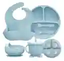 Set Vajilla Bebe En Silicona Kit Alimentacion 6 Piezas Niño