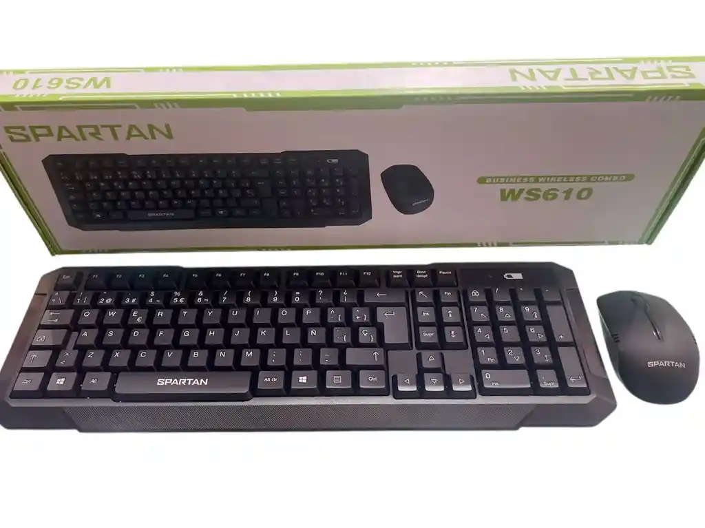 Combo Teclado Y Mouse Inalámbrico Negro Ws-610