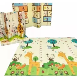 Tapete Para Bebe Plegable Gateo 200x180 Cm Doble Faz