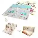 Tapete Para Bebe Plegable Gateo 200x180 Cm Doble Faz